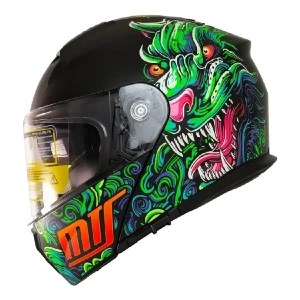 çeneaçmalı vizörli kask