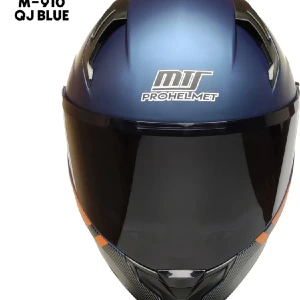 fullface vizörlı kask kuyu mavi